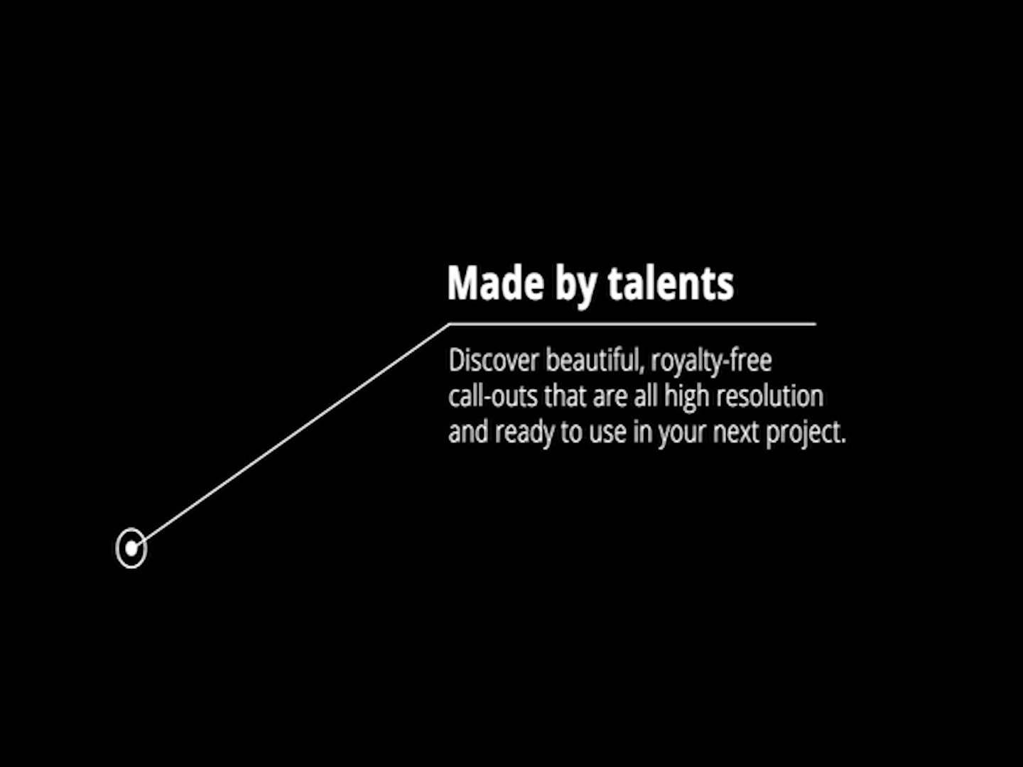 ​angled line call out